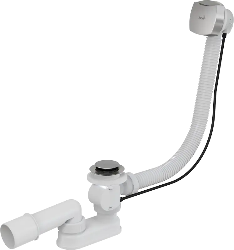 Слив-перелив Alcadrain для ванны, полуавтомат, хром матовый (A51CR)