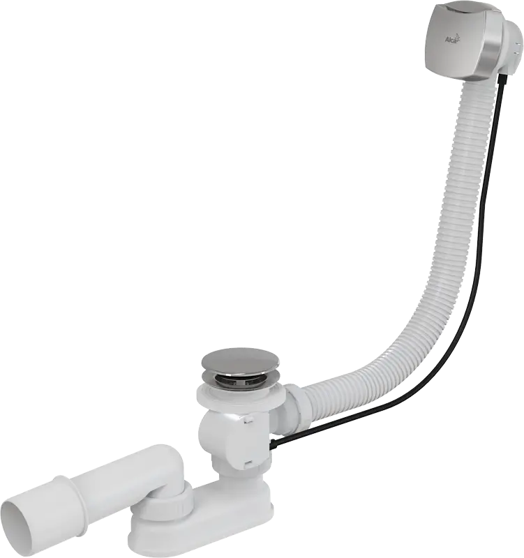 Слив-перелив Alcadrain для ванны, автомат, хром (A51CRM