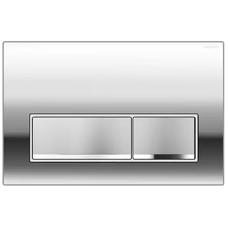 Кнопка смыва AZARIO NEW двойная, пластик, хром (AZ-015.02)