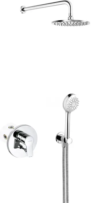 Душевая система Kludi Pure Easy 7 в 1, керамический картридж, хром (376400565)