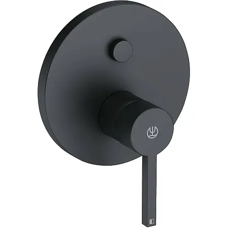 Смеситель для душа Kludi Nova Fonte Puristic внешняя часть, черный матовый (206593915)