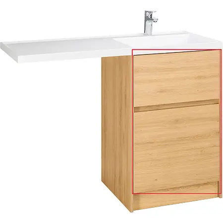 Фасад для тумбы Aquaton Лондри 60 Дуб Сантана (1A274801LH0C0)