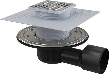 Душевой трап Alcadrain с решеткой хром (APV3344)