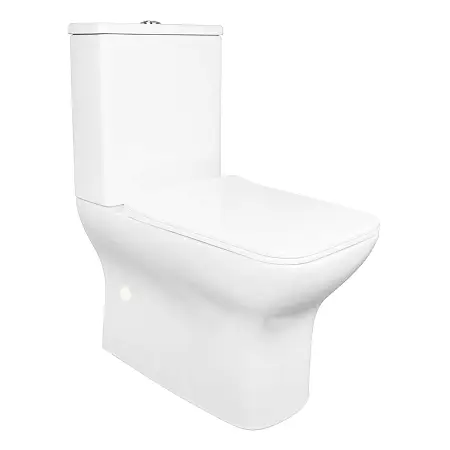 Унитаз-компакт Azario Фрэско 360х620х800 напольный, безободковый, с быстросъемным сиденьем микролифт (AZ-8302)