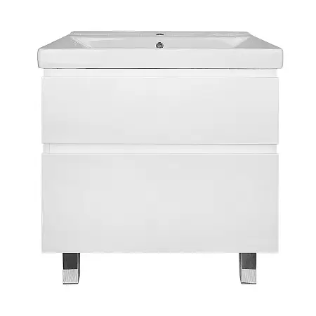 Комплект Тумба Azario Мила 70Н 720х475х860 напольная, с раковиной Tempo 70, белый матовый (CS00092800)