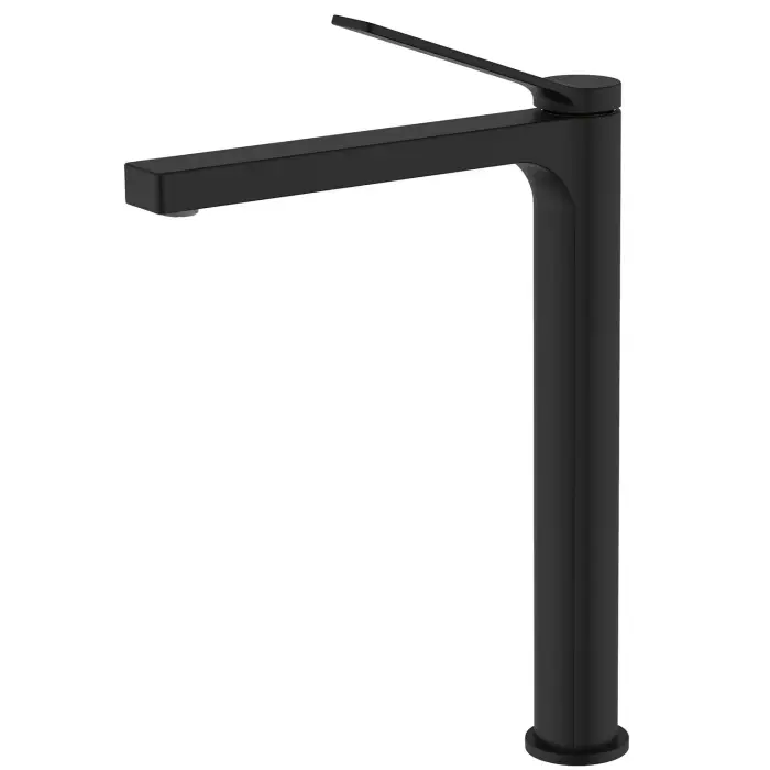 Смеситель для раковины-чаши Azario VISE высокий, керамический картридж, черный матовый (AZ-VQQ168R30PA)