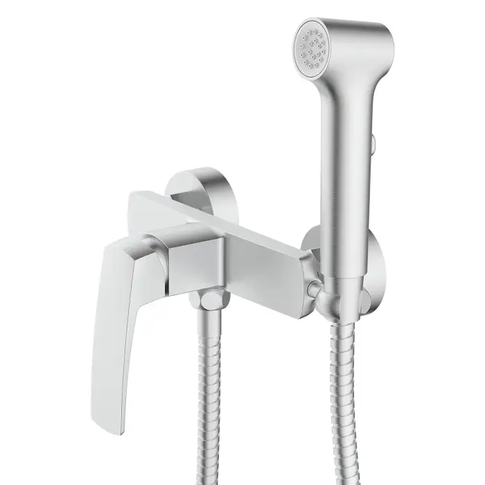 Гигиенический душ Azario Conda со смесителем, керамический картридж, шланг 150 см, сатин (AZ-K2511BN)
