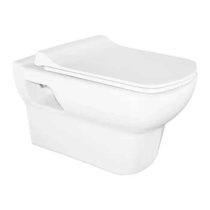 Унитаз подвесной Turavit PLAZA 352х524х345 в комплекте с тонким сиденьем микролифт (PLZ 1710+0419)