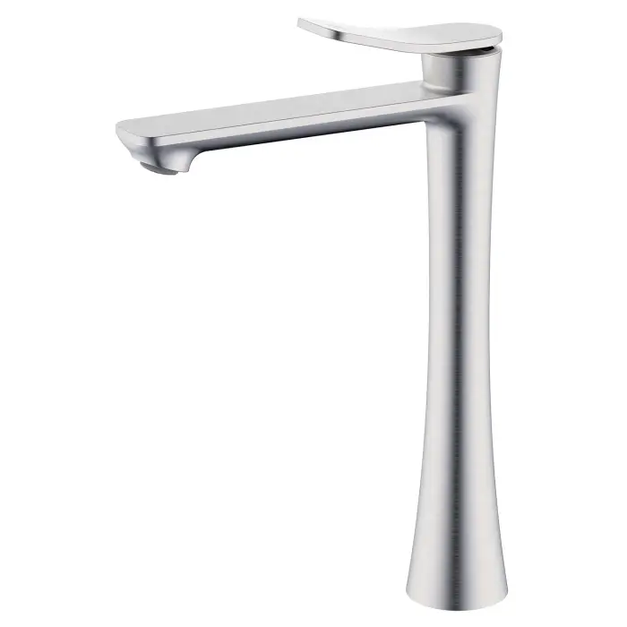 Cмеситель для раковины-чаши Azario Escaro высокий, керамический картридж, сатин (AZ-K9074BN)