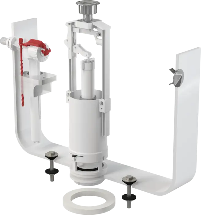 Сливная арматура Alcadrain со стоп кнопкой (одинарной), боковая подводка (SA2000 3/8" CHROM)