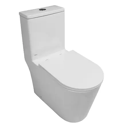 Унитаз-моноблок Azario Игл 690х360х800 безободковый, слив "Торнадо", с быстросъемным сиденьем "Микролифт" (AZ-80673)