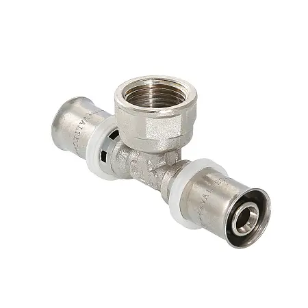 Тройник пресс Valtec с переходом на вн. р. 20х1/2"х20 (VTm.232.N.200420)