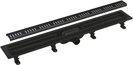 Душевой лоток Alcadrain Simple с черной матовой решеткой (APZ10BLACK-750M)
