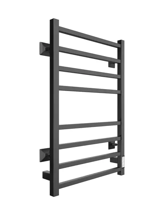 Полотенцесушитель электрический ДВИН L plaza neo 80/50 К диммер квадрат, чёрный матовый (4656759179267)