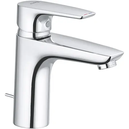 Смеситель для раковины KLUDI PURE&SOLID 100 однорычажный, c донным клапаном, хром (342900575)