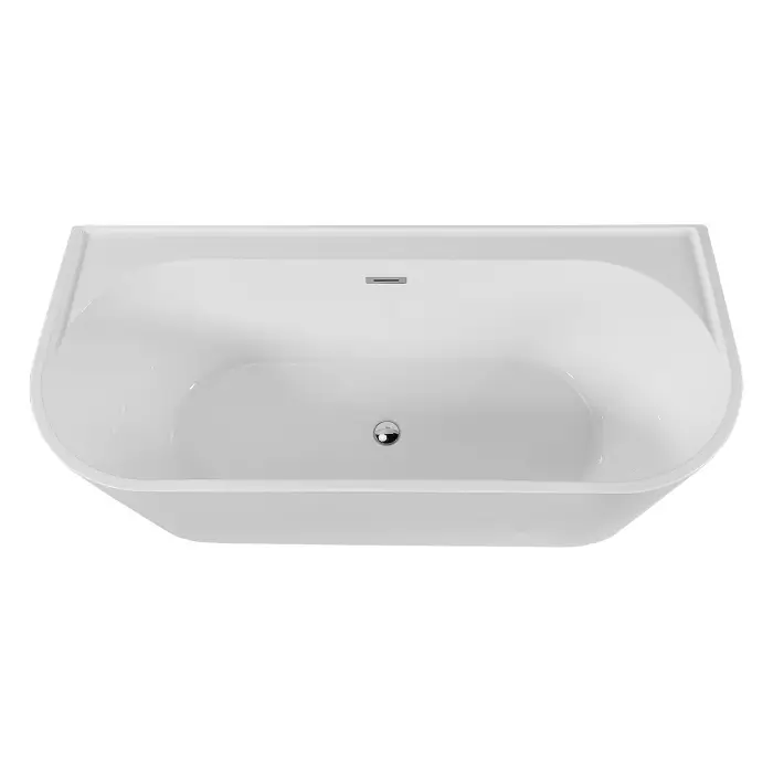 Ванна акриловая Loranto 1700х750х610 пристенная, в комплекте с сифоном и опорными ножками (CS-12-170)