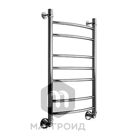 Полотенцесушитель водяной Маргроид Лесенка "Вид 5" без полки 80х50, хром