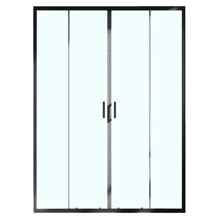 Душевая дверь Azario TOKYO 1700х1950, прозрачное стекло 6 мм, профиль черный матовый (AZ-362K2-170-MB-CL)