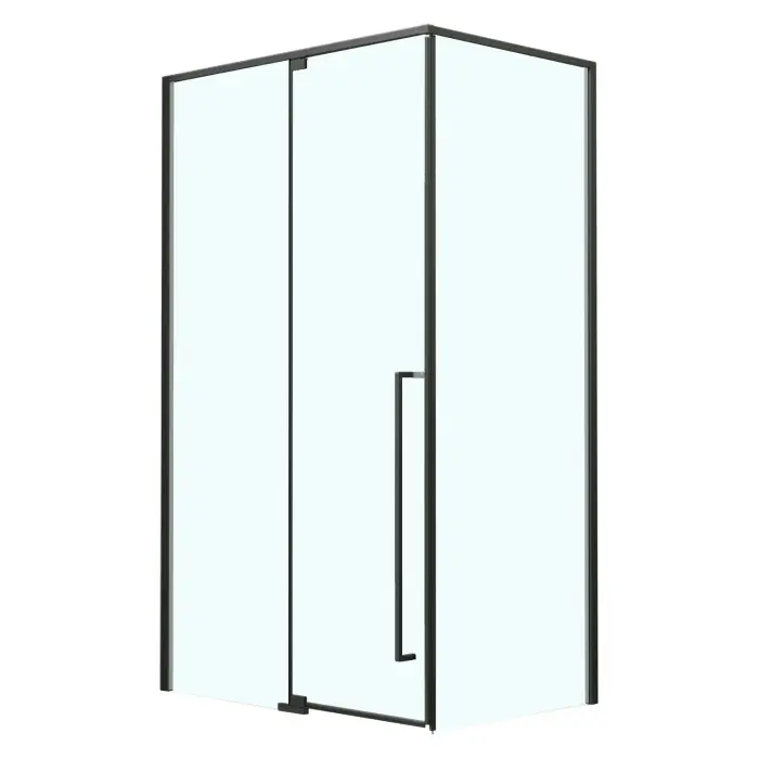 Душевое ограждение Azario MALE 1200х800х1950 прозрачное стекло 6 мм, профиль черный матовый (AZ-J50-12080-MB-CL)