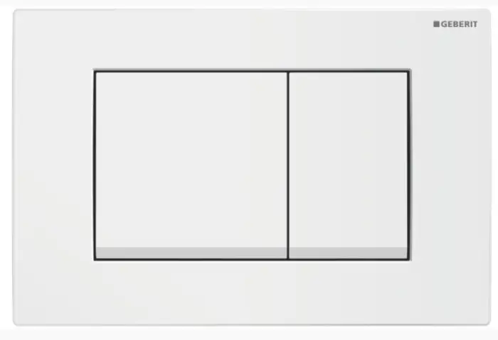 Кнопка смыва Geberit Delta 30 двойной смыв, цвет альпийский белый (115.137.11.1)