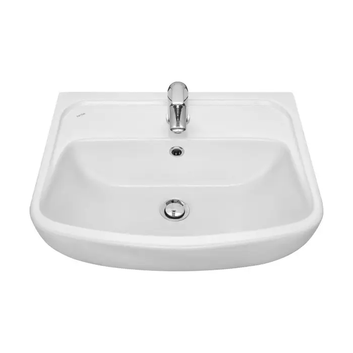 Раковина подвесная Santek  "Лонги-60" 600х420х195 фарфор, 1 отверстие под смеситель, белая (1.WH50.1.756)