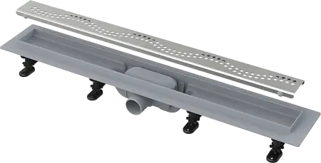 Душевой лоток Alcadrain Simple с решеткой, хром (AG100101850)