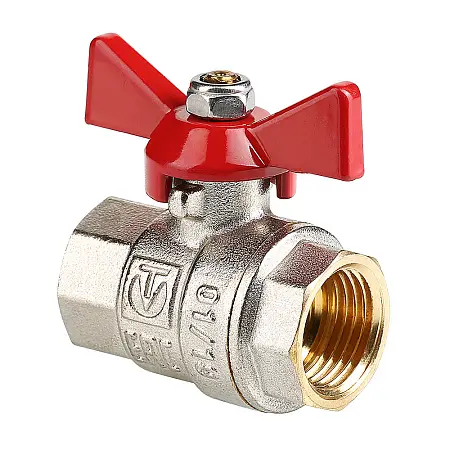 Кран шаровой Valtec BASE, рукоятка бабочка 3/4" вн.-вн. (VT.217.N.05)