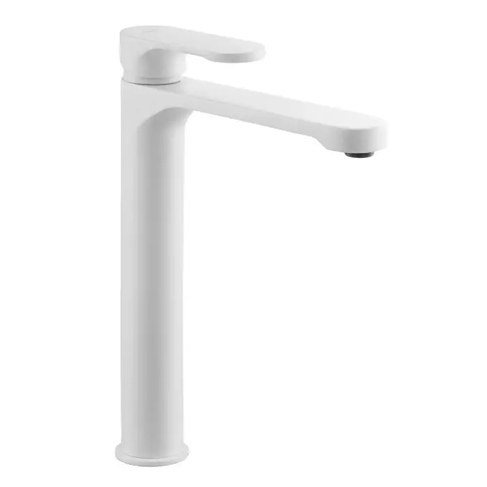 Смеситель для раковины AZARIO VIANO высокий, белый матовый (AZ-158345526)