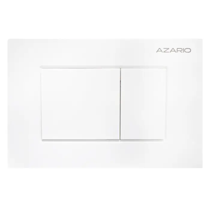 Кнопка смыва AZARIO NEW-TS механическая, двойной смыв, квадратные кнопки, ABS пластик, белый (AZ-ABS-001-W)