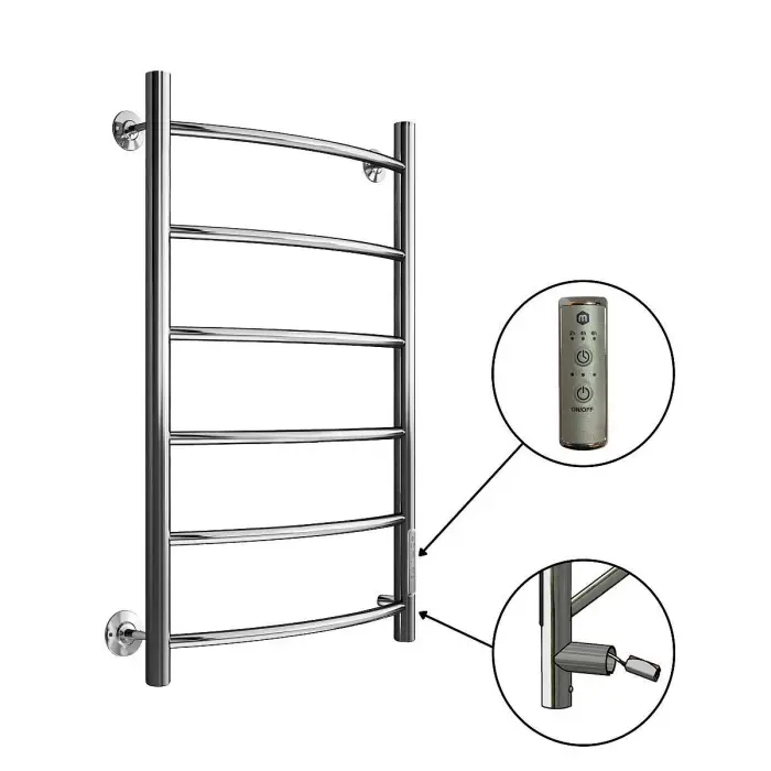 Полотенцесушитель электрический Маргроид В4  Р80х50 С таймером, хром (М00075832)