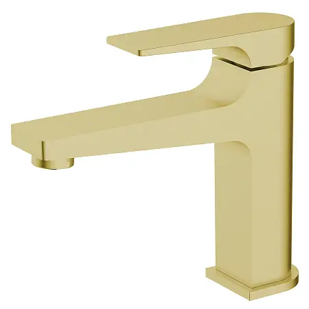 Cмеситель для раковины Azario Арида керамический картридж, золото матовое (AZ-K1054MG)