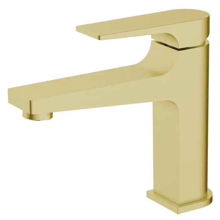 Cмеситель для раковины Azario Arida керамический картридж, золото матовое (AZ-K1054MG)