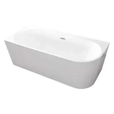 Ванна акриловая Loranto 1700х750х600 угловая, левосторонняя, в комплекте с сифоном и опорными ножками (CS-06L-170)
