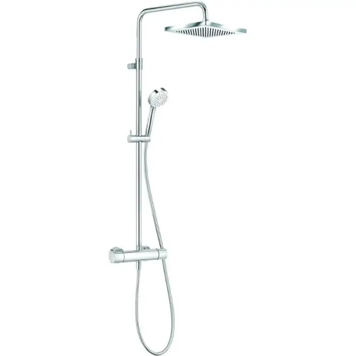 Душевая система KLUDI LOGO DUAL SHOWER SYSTEM с термостатом, хром (6809805-00)