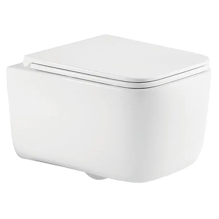 Унитаз подвесной Azario VATER 360х520х350 безободковый, система смыва "Скрытое Торнадо", с быстросъемным сиденьем "Микролифт" (AZ-5104T-WHT)