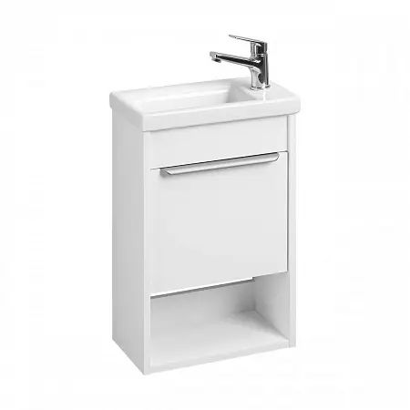 Тумба под раковину AQUATON Хоуп 40, подвесная, 1 створка, белый матовый (1A287101HP2B0)