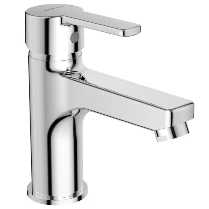 Смеситель для раковины Vidima Uno, без донного клапана, облегченный монтаж EASY-FIX, однорыажный, хром (B2010AA)