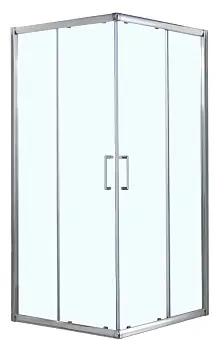 Душевое ограждение Azario GREENWOOD 1000х1000х1950, БЕЗ ПОДДОНА, прозрачное стекло 6 мм, цвет профиля серебро (AZ-NNE1142 1000)