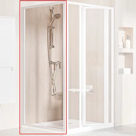 Душевая стенка Ravak Supernova PSS-90 профиль Белый стекло Transparent (94070100Z1)