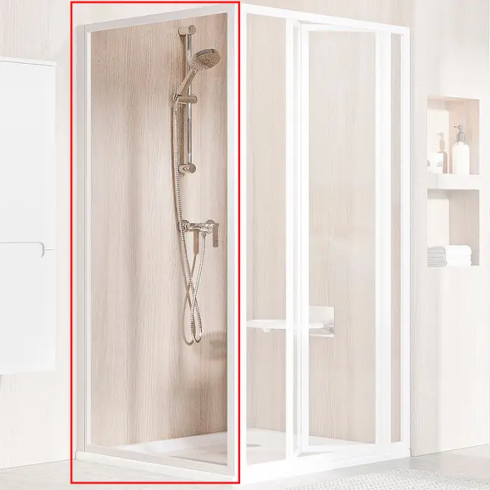 Душевая стенка Ravak Supernova PSS-90 профиль Белый стекло Transparent (94070100Z1)