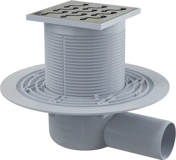 Душевой трап Alcadrain с решеткой хром (APV102)