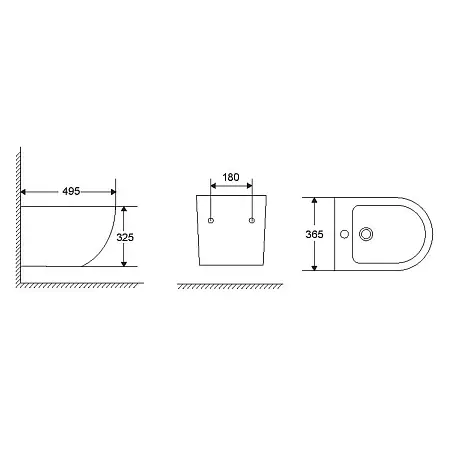 Биде Grado_схема