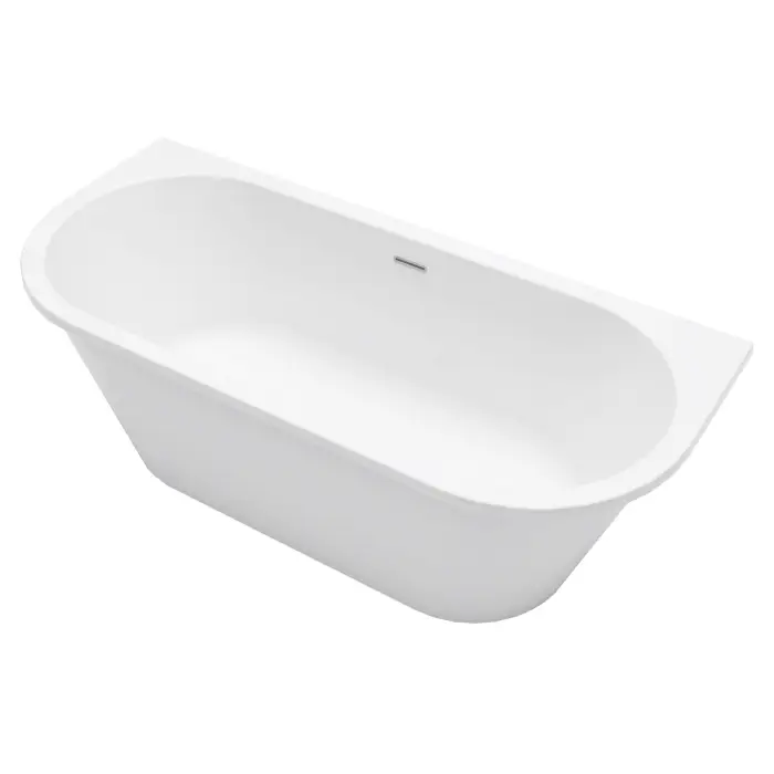 Ванна акриловая Azario Элькон 1700x750x580 пристенная, в комплекте с сифоном и металлической рамой (ELC17075)