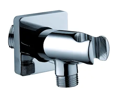 Держатель для душа Bossini с водорозеткой квадратный отражатель, цвет хром (CB4000.030)