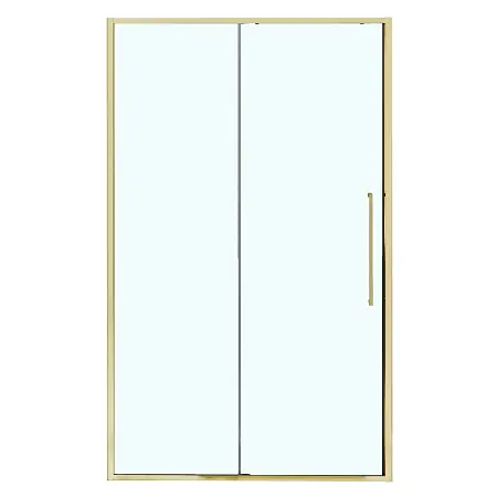 Душевая дверь Azario Шанхай 1000х1950 раздвижная, прозрачное стекло 6 мм, профиль брашированное золото (AZ-Y43-100-BGL-CL)