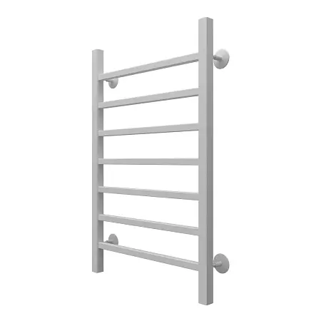 Полотенцесушитель водяной AZARIO ANCONA 500/800 квадрат, 7 секций, нижнее/диагональное подключение, 1/2", белый (AZ83914W)