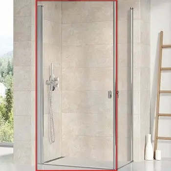 Душевая дверь Ravak Chrome CRV1-80 распашная, стекло Transparent, профиль Хром (1QV40C01Z1)