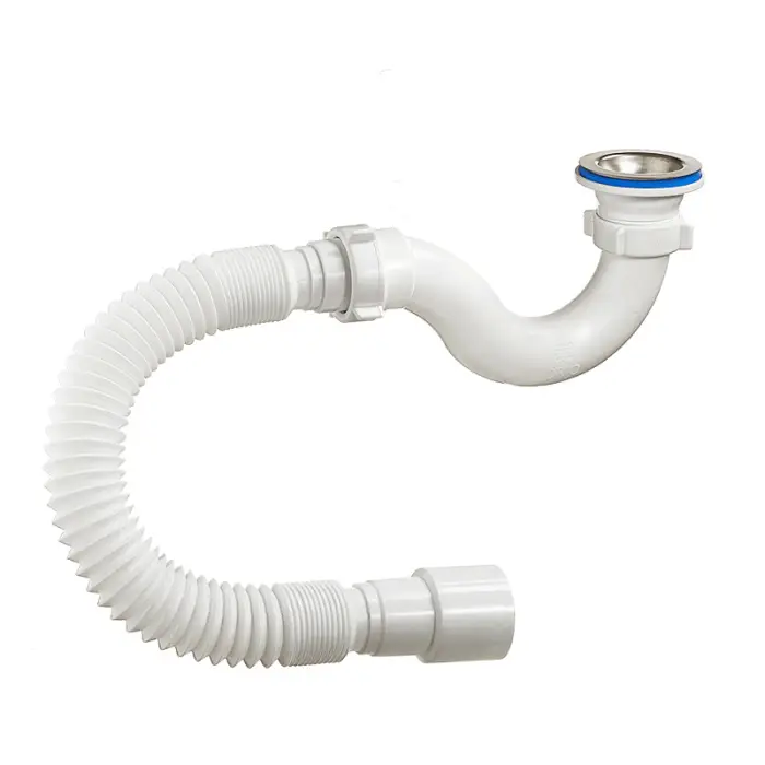 Сифон для душевого поддона ОРИО 1 1/2 х 40 с гибкой трубой 40/50 (А-42589)