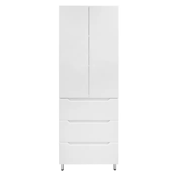 Пенал Loranto Палермо 70/3 700х300х1900 напольный, белый (CS00094943)