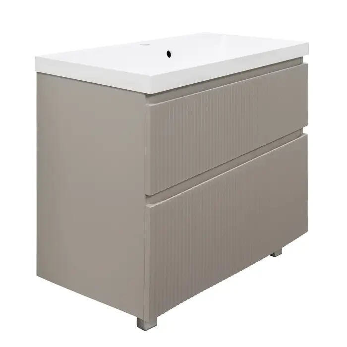 Комплект Azario Тумба Viola 100/2Н 1000х450х850 напольная, с раковиной Астория 100, бежевый (CS00097147)